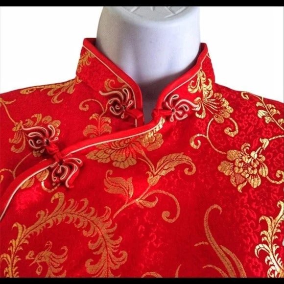 Vintage GOLDEN DRAGON Traditional Cheongsam Dress - Picture 4 of 9